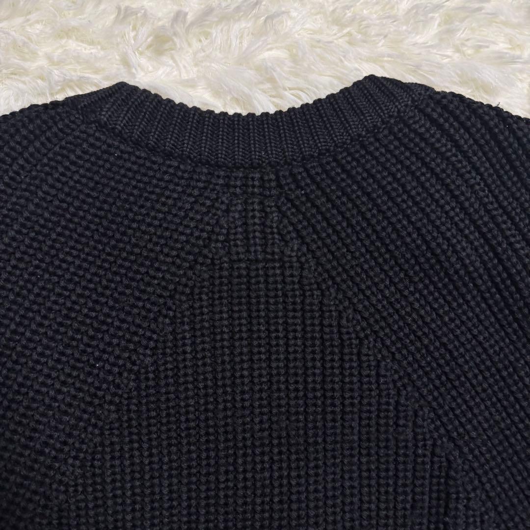 バトナー BATONER シグネチャー クルーネック ニット ブラック Mサイズ