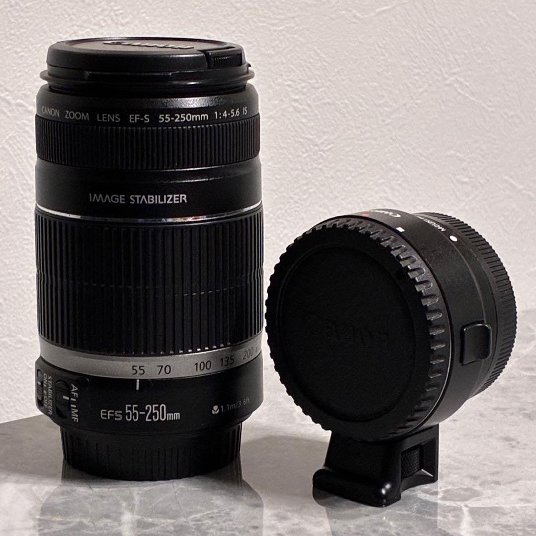 ⭐️美品⭐️Canon EFS 55 250 IS & EF-EOS M アダプター