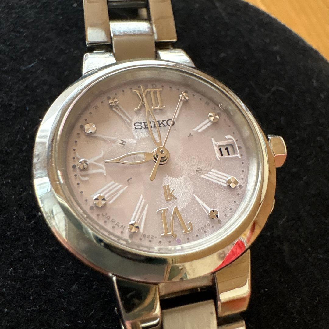seiko lk 1B22-OBLO 【美品】ルキア クローバー ピンク