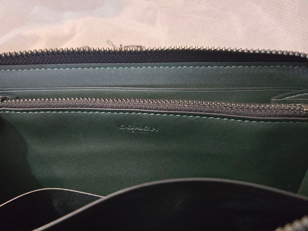 COACH ダークグリーン 長財布