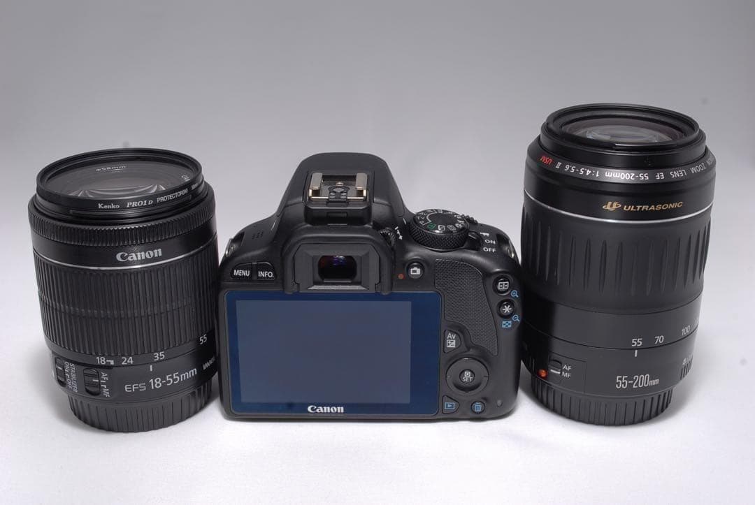 S数少✨Canon Kiss X7 超美品✨ダブルレンズセット♪旅行にも手軽に♪