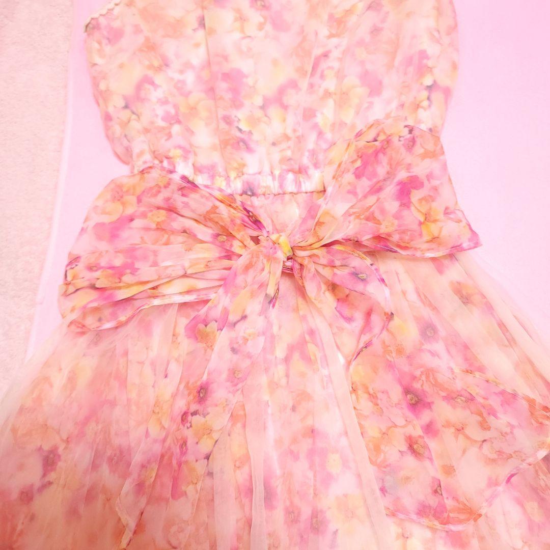 送料¥０♡LIZ LISAリズリサ オーガンジー お花柄 ワンピース