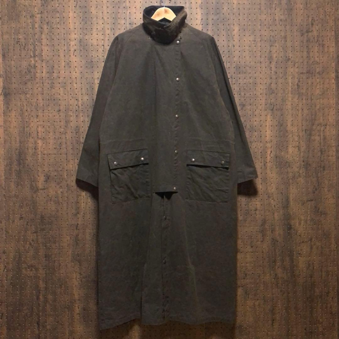 カナダ製　ダスターコート　オイルドジャケット　ドローバーコート　茶　rwm72