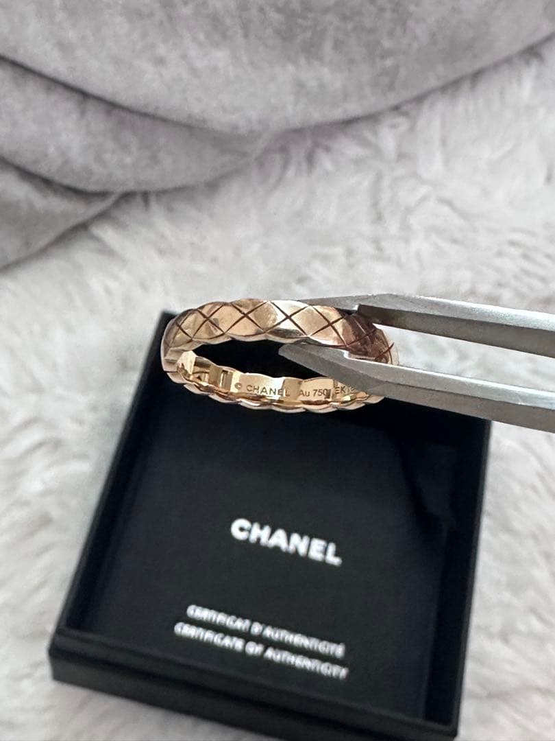 CHANELココクラッシュコレクション リング 18Kベージュゴールドミニモデル