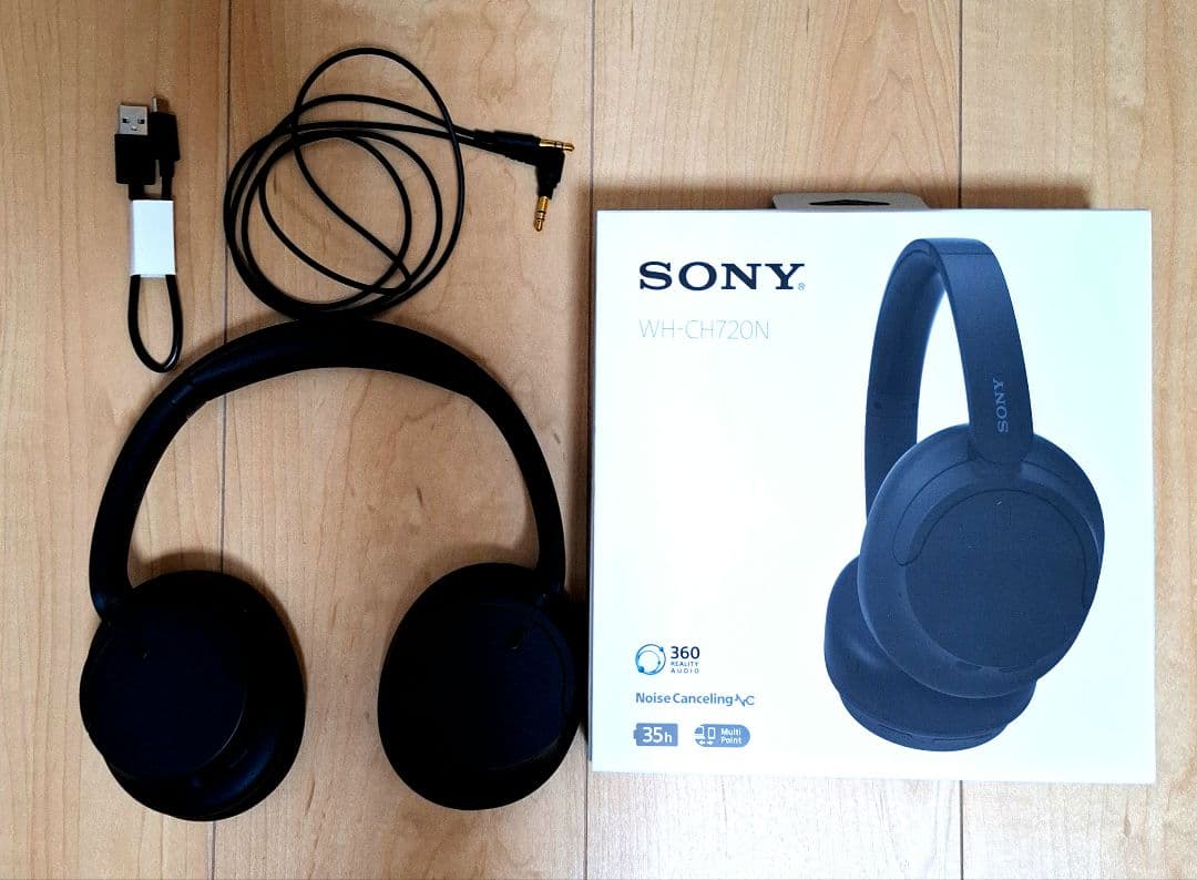 SONY　ソニー　ワイヤレスヘッドホン　ブラック　WH-CH720N