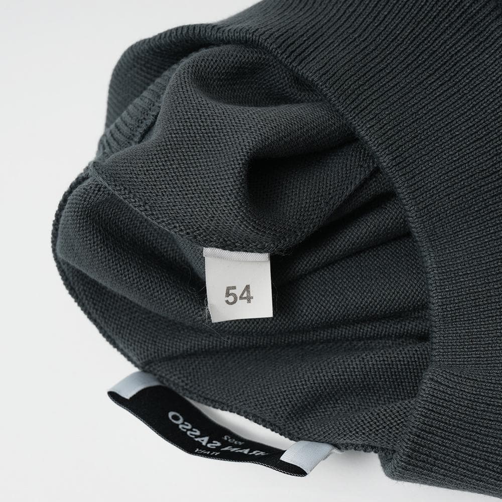 GRAN SASSO グランサッソ チャコールモックネック ニットTシャツ 54