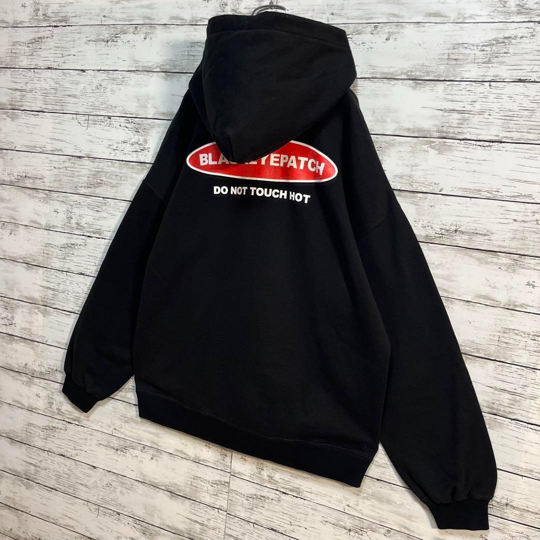 【美品】ブラックアイパッチ DANGER パーカー XL