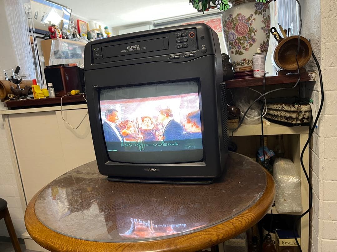 ARD ブラウン管テレビとVTR 一体機　14インチ　完動品