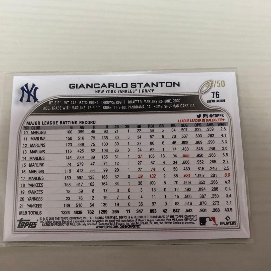 Topps ジャンカルロ スタントン