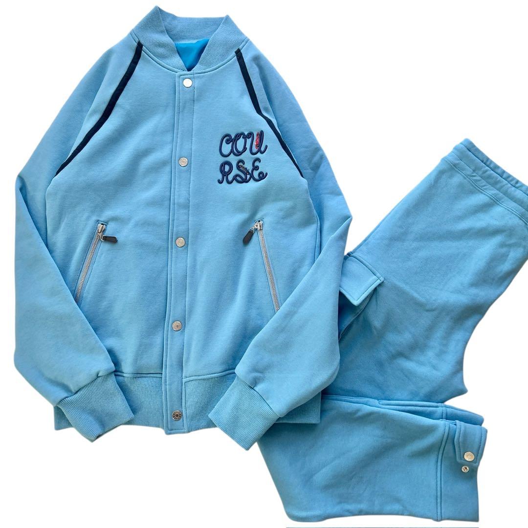 COURSE 2025AW ジャージ ブルゾン セットアップ ブルー 美品 48