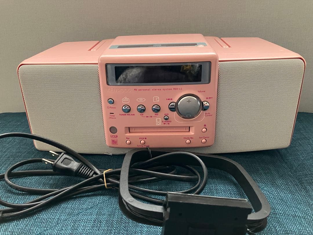 ケンウッド CD・MD・ラジオステレオシステム MDX-L1 ピンク