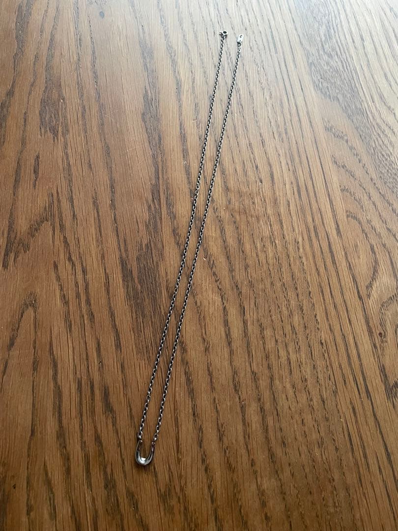 ete　ネックレス　ホースシュー　シルバー925 ブラック　黒