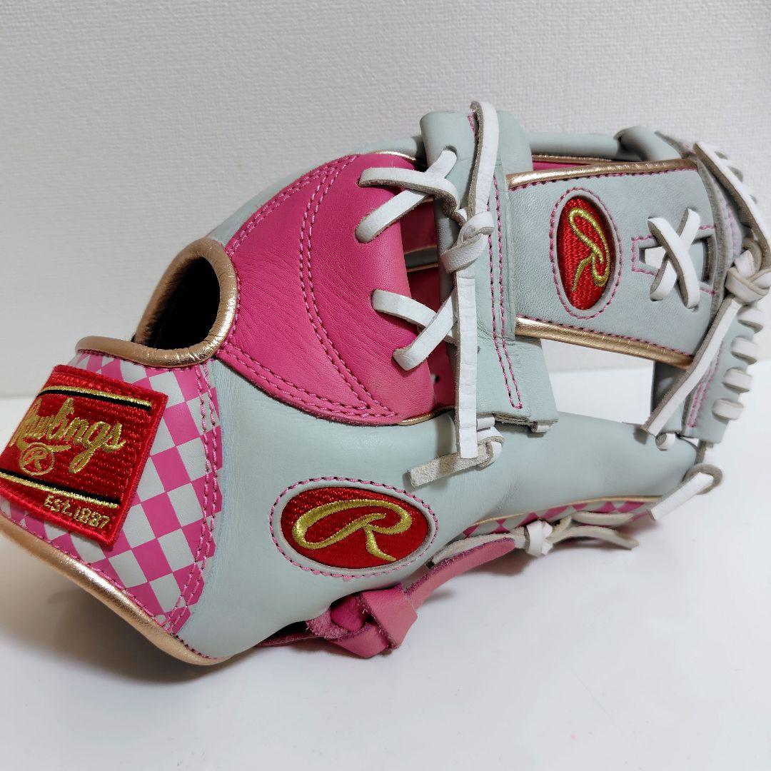 【美品】ローリングス HOH 2020限定 ピンク　軟式 内野
