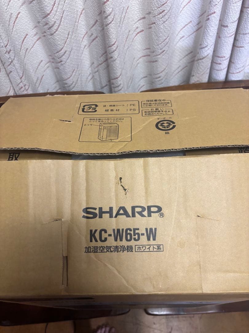 【ほぼ未使用品‼️】SHARP 空気清浄機 KC-W65-W ホワイト
