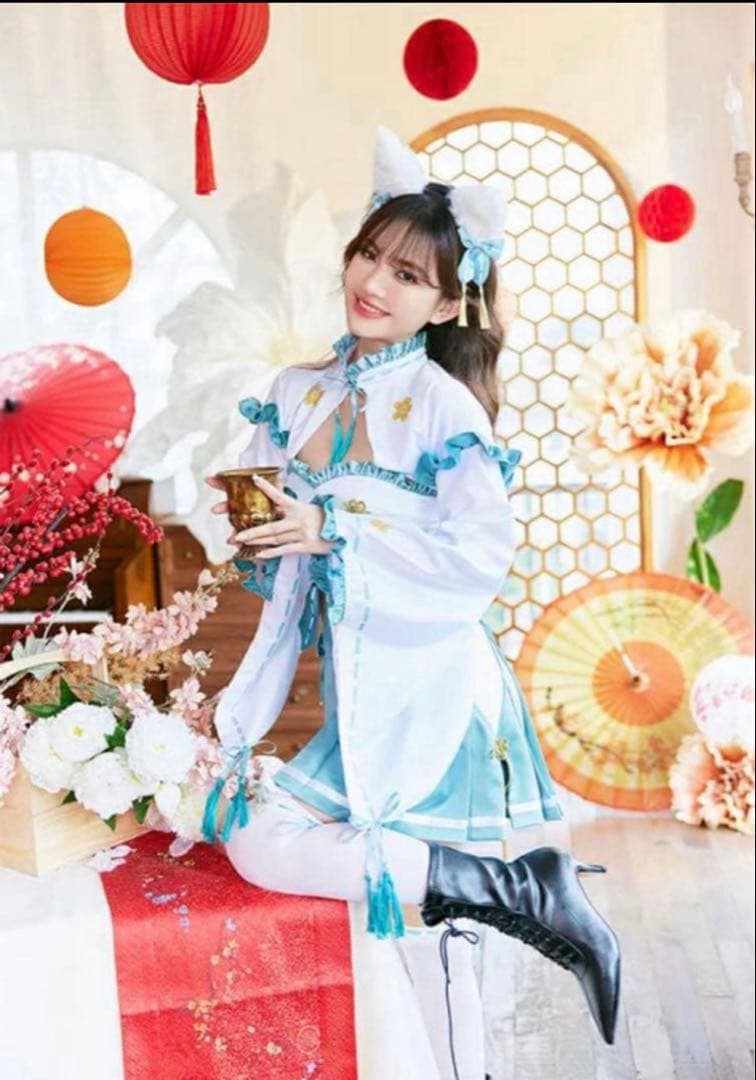 フリル巫女キャットセットアップ　マリームーン