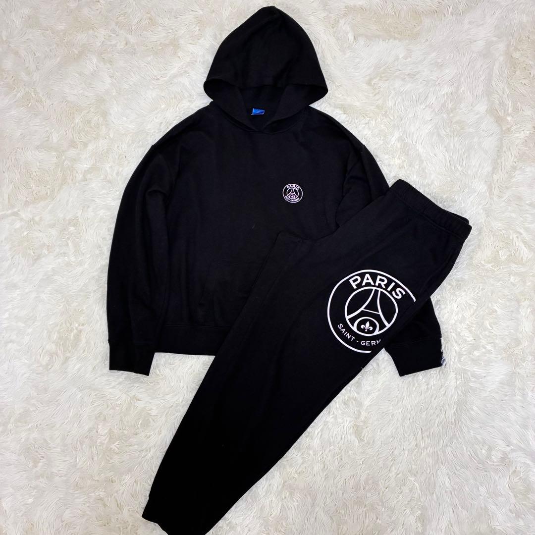 パリサンジェルマン PSG セットアップ ビッグロゴ パーカー スウェット　Ｌ