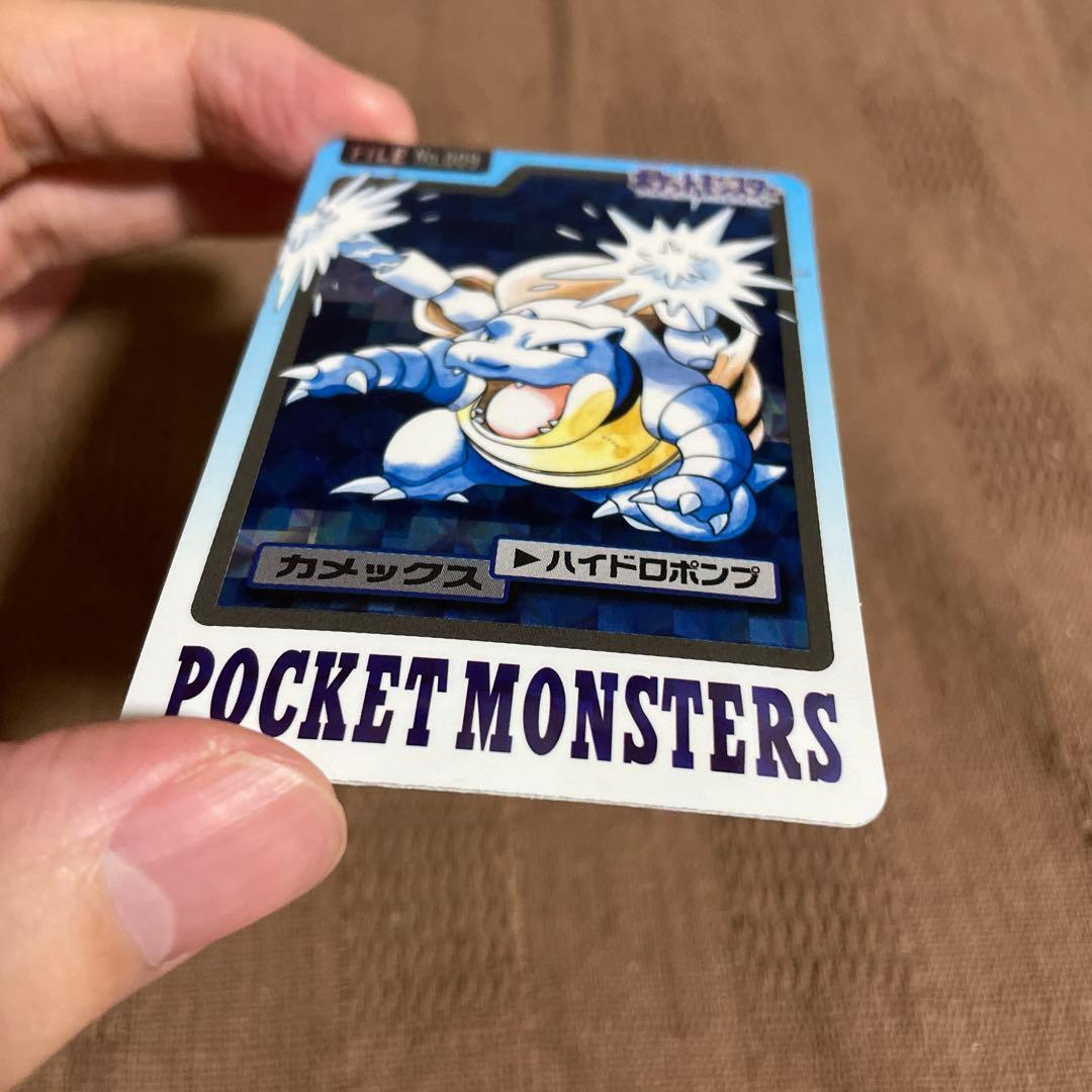 カードダス　バンダイ　ポケモン　カメックス　カメール　進化　ホロ　レア　御三家