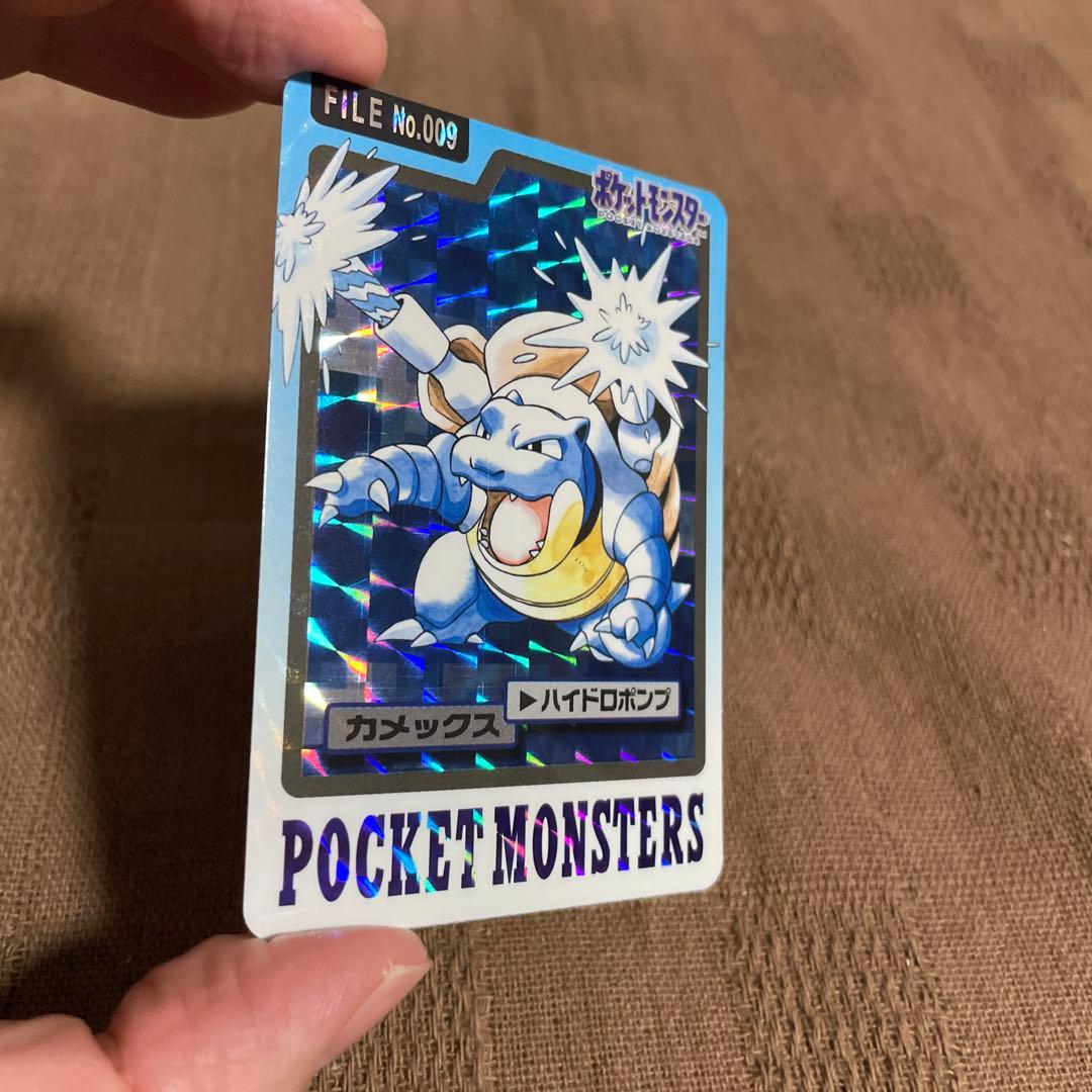 カードダス　バンダイ　ポケモン　カメックス　カメール　進化　ホロ　レア　御三家