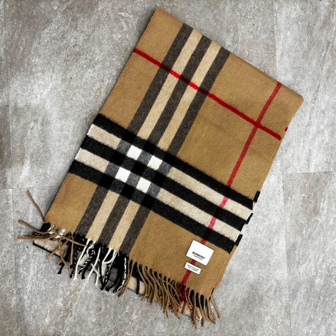 Burberry バーバリー　マフラー　美品　カシミア　現行モデル