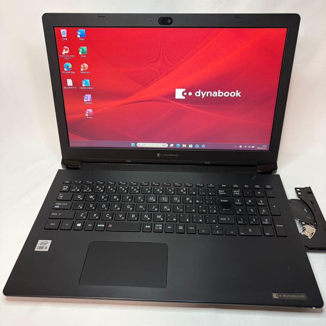 美品 dynabook BJ65 第10世代 i5 15.6型 DVD ドライブ