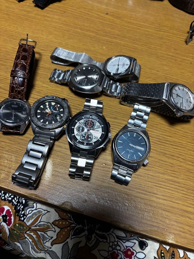 セイコー、６本、オリエント、1本(ジャンク品)