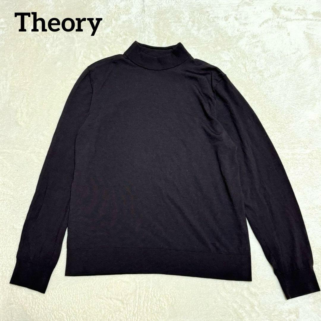 美品 セオリー 2024年 モックネック ニット 高品質 ハイゲージ L
