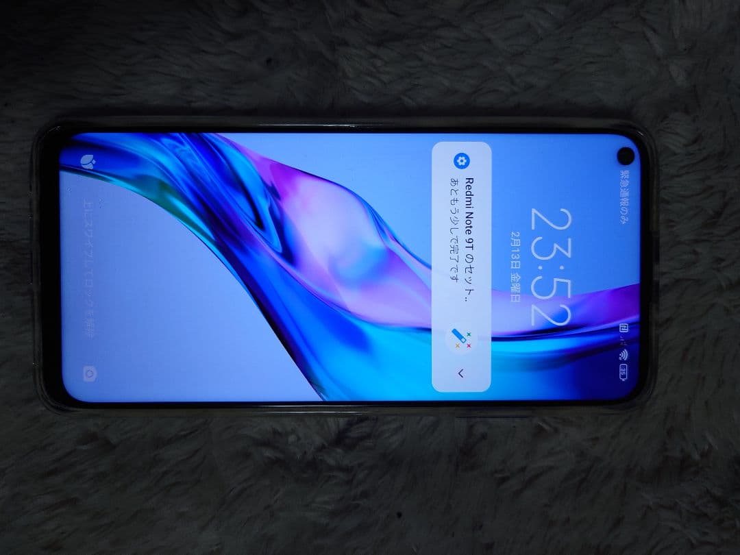 スマートフォン本体！レドミnote9Tパープル