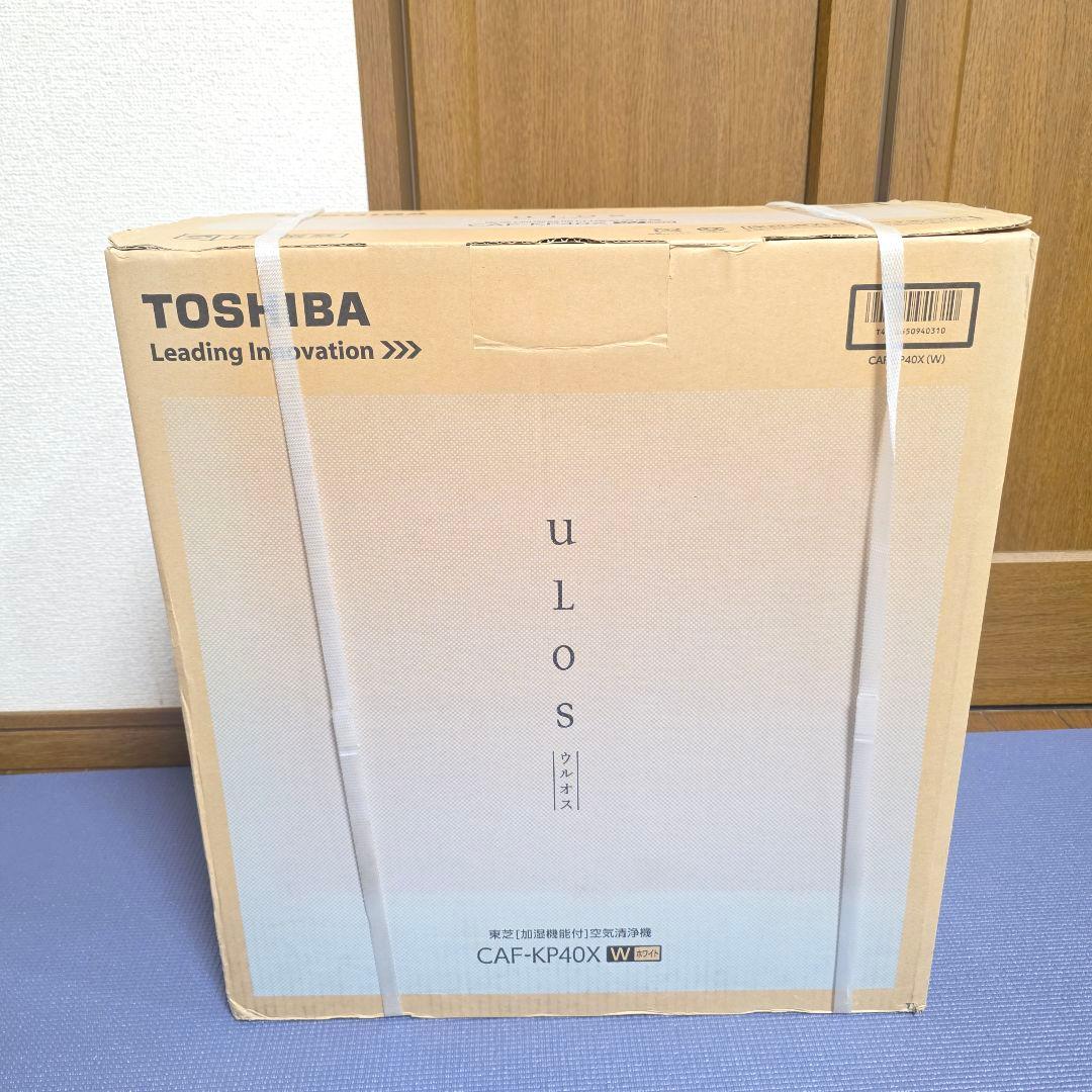 241】東芝 加湿機能付 空気清浄機 CAF-KP40X-W ウルオス uLos