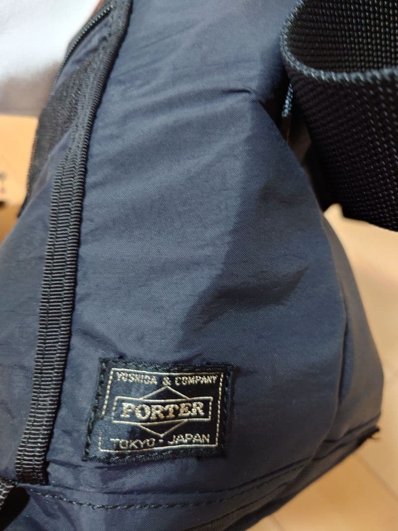 【激レア】STUSSY×PORTER BAG メッセンジャーバッグ　ネイビー