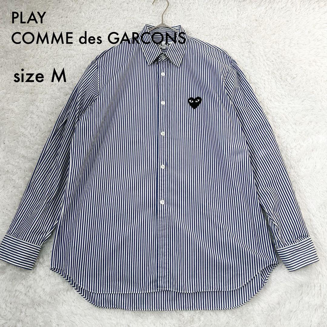 美品✨PLAY COMME des GARCONS 定番長袖ストライプシャツ　M