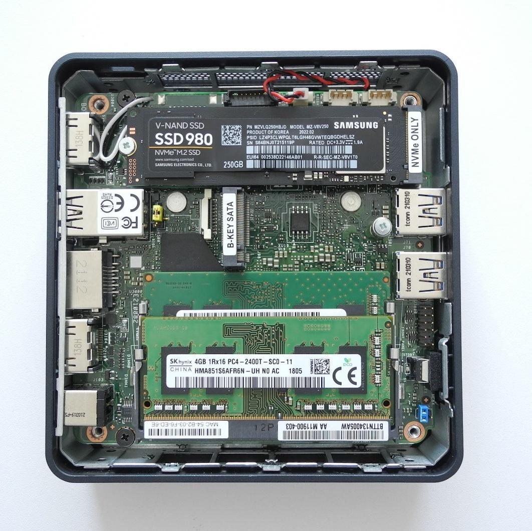 動作確認のみ　intel NUC11Pro i5-1135G7
