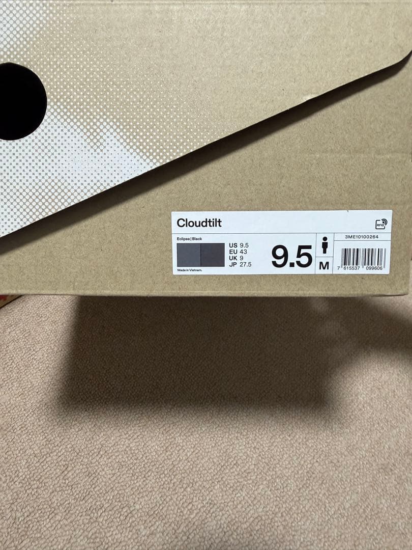 ON オン メンズ Cloudtilt ブラック 27.5 クラウドティルト