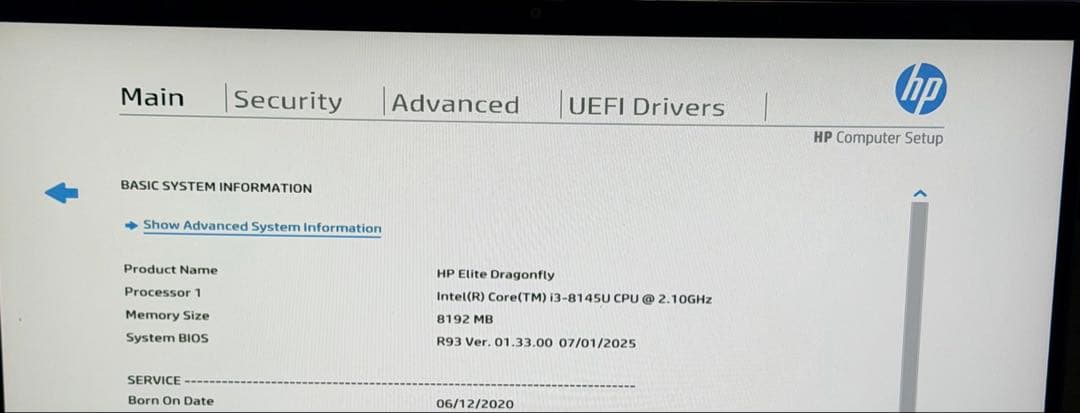 Windowsノート本体 HP Elite Dragonfly