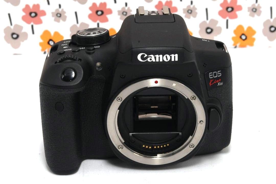 【返品保証】❤ダブルレンズ❤CANON KISS X8i❤Wi-Fi画像転送❤