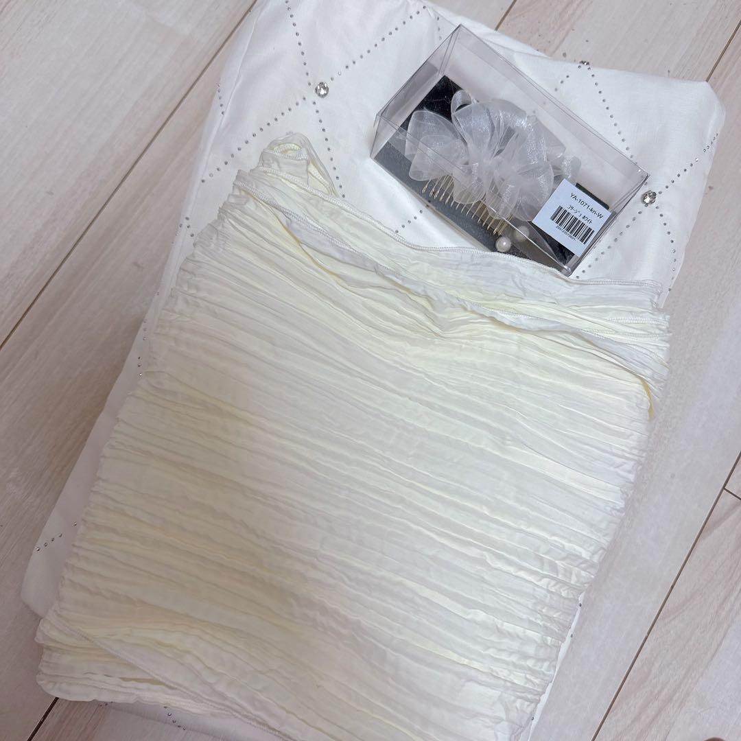 sugar 浴衣　アーガイルビジュー浴衣 リボンパールコサージュ 付き