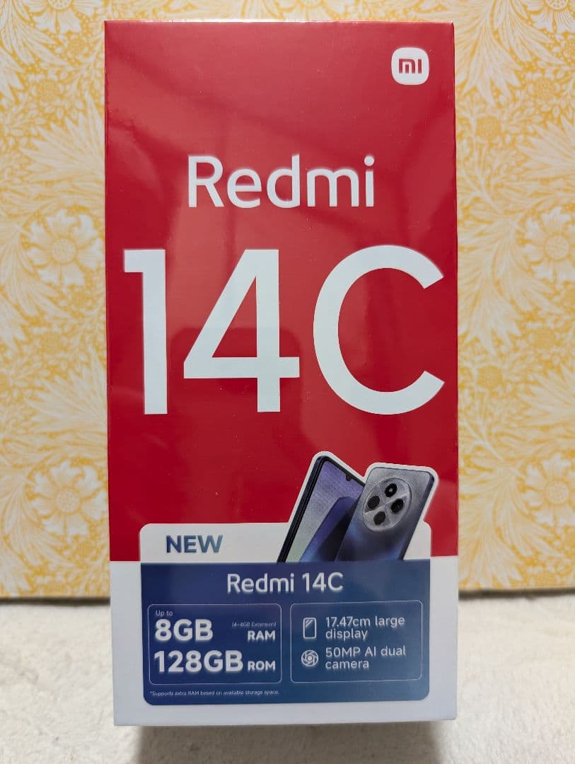 新品未開封　Xiaomi redmi14C セージグリーン128GBフリースマホ
