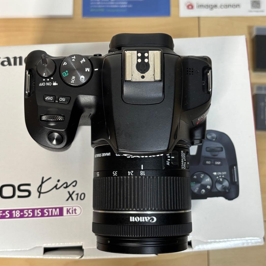 Canon EOS kiss x10 レンズキット 一眼レフ 箱付き