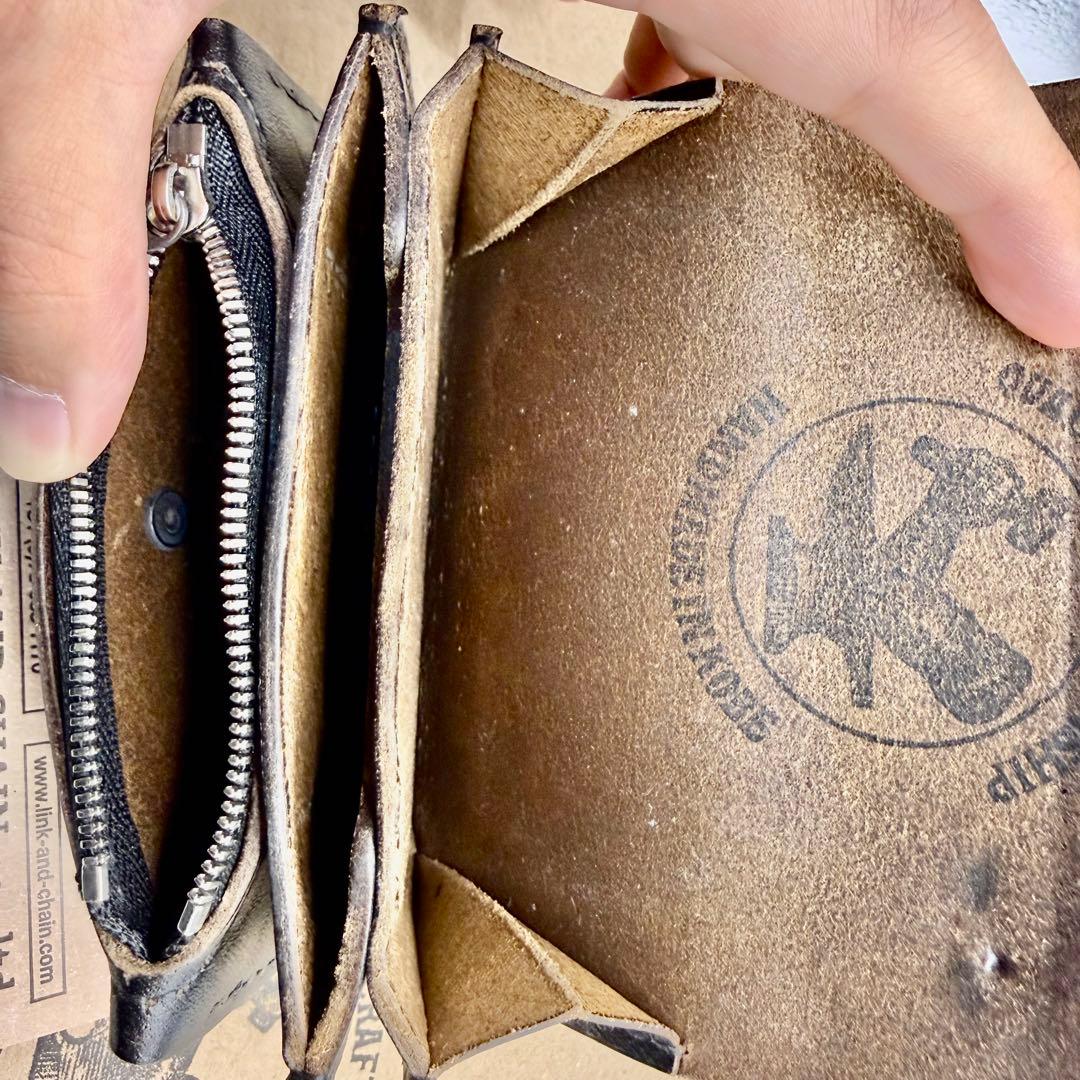 ギャラ付き　リンチシルバースミス　レザーウォレット　財布