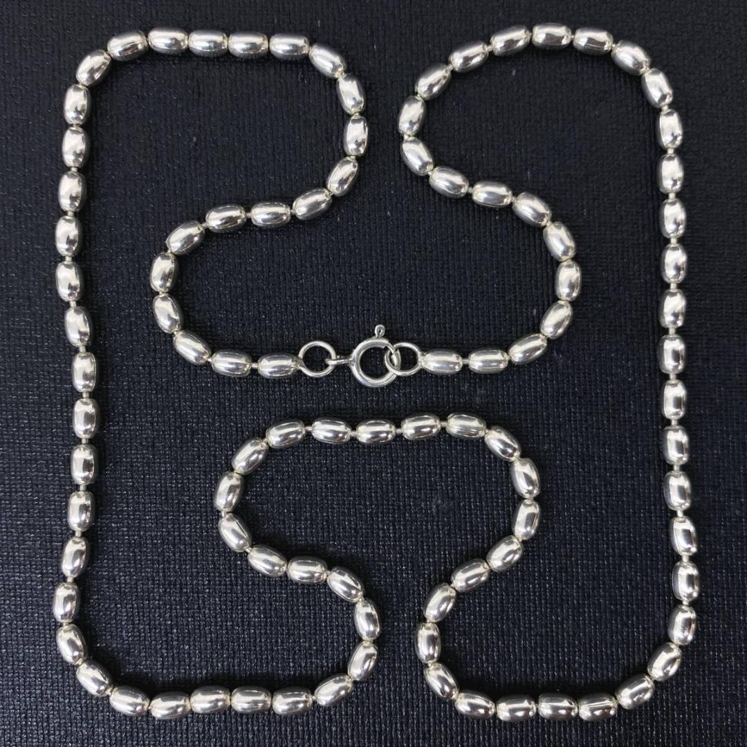 NAVAJO OLD シルバー 3mm ボール チェーン ネックレス 51cm