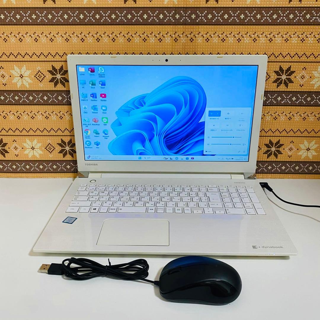 Y40 TOSHIBAノートパソコンSSD高速 Windows11オフィス付き