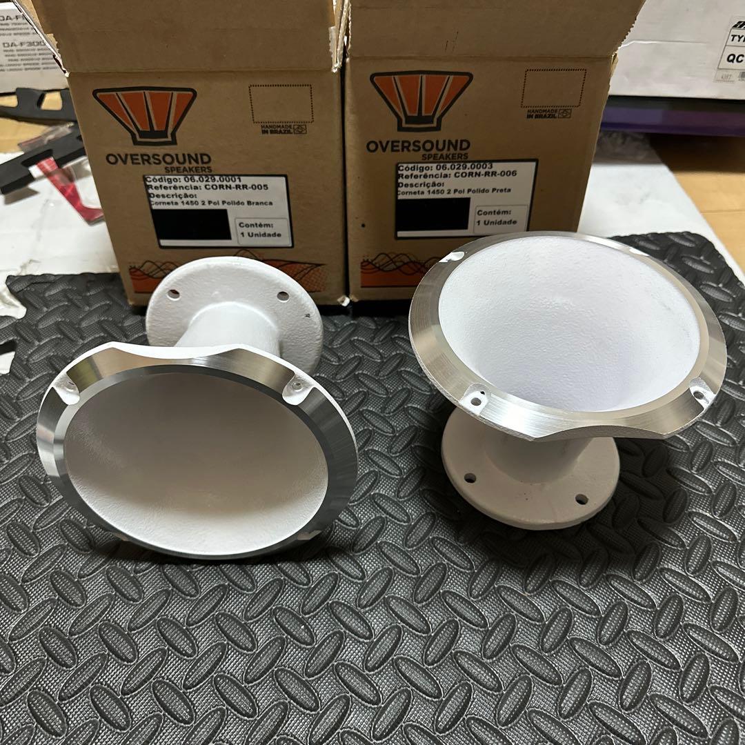 オーバーサウンド　2インチ　ホーン　ホワイト　ペア