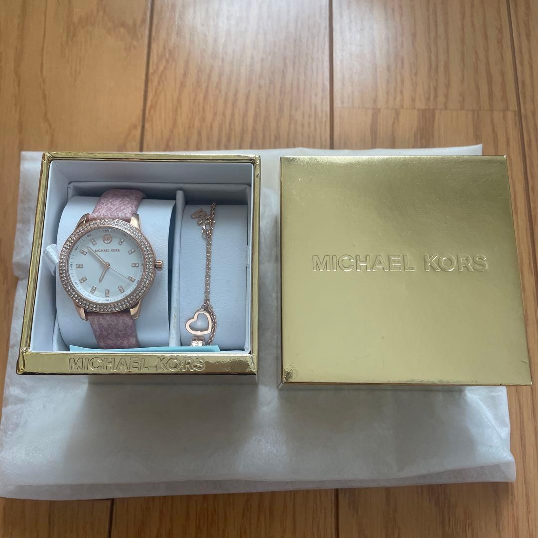 MICHAEL KORS ピンク 腕時計とブレスレット※箱無しは1000円OFF