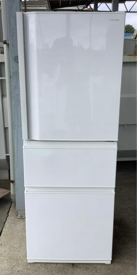 2021年製 東芝 3ドア冷蔵庫 GR-S33SC(WT) 326L