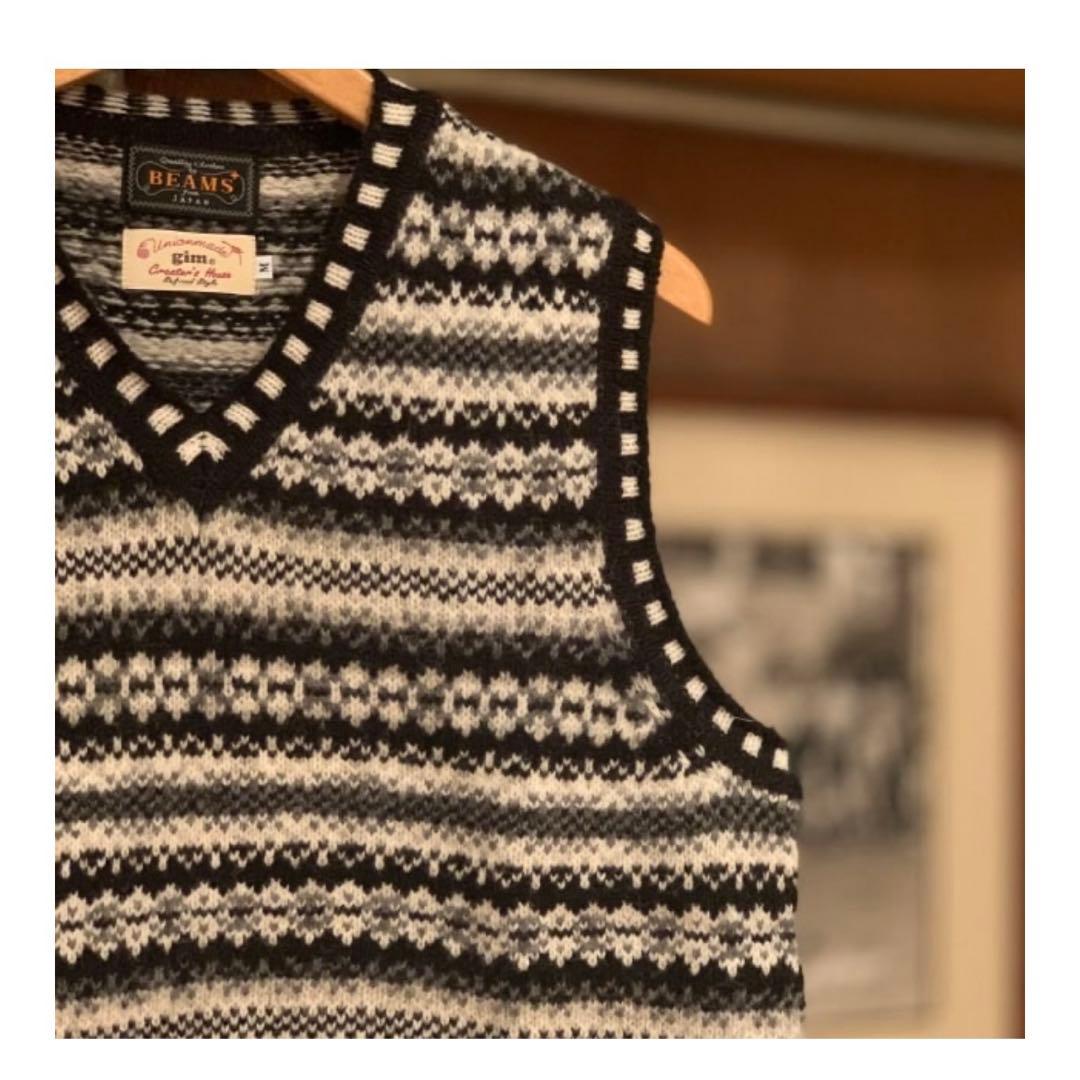 GIM BEAMS PLUS / 別注 フェアアイル ニットベスト【同日発送】