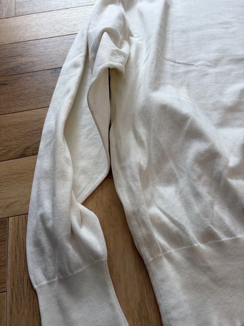 試着のみ　21ss COMOLI コモリ　18Gクルーネックニット　フリーサイズ