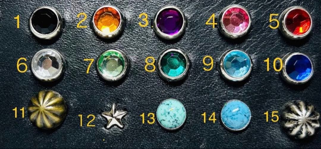 【新品未使用】スタッズナローベルト18mm幅 ダブルリーフhtcナロー好き