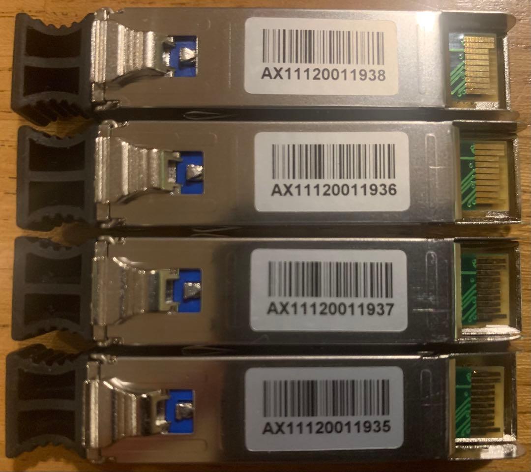 GSFIBER-SFP-10K光トランシーバー4個、ギガ、1310nm 10km