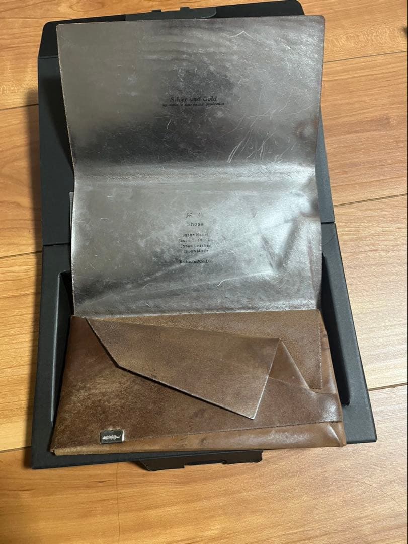 所作　シルバーアンドゴールド 馬革 ナチュラル