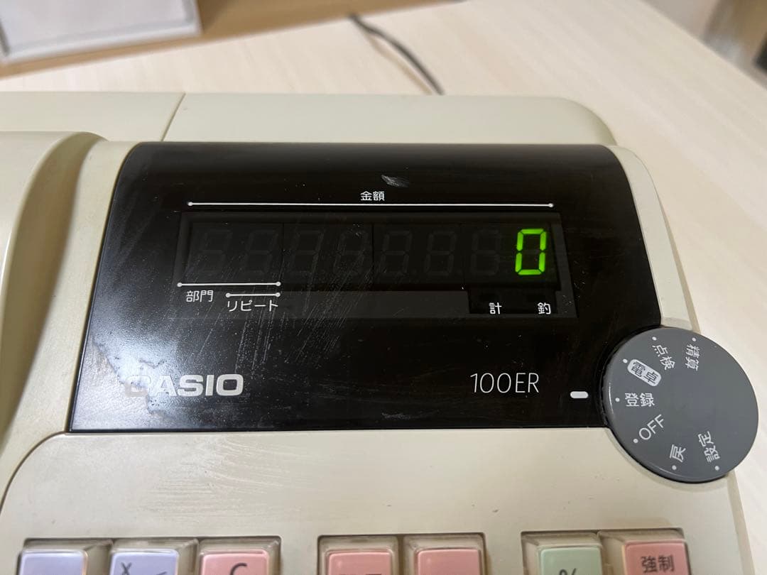 CASIO 100ER レジ機　レジスター