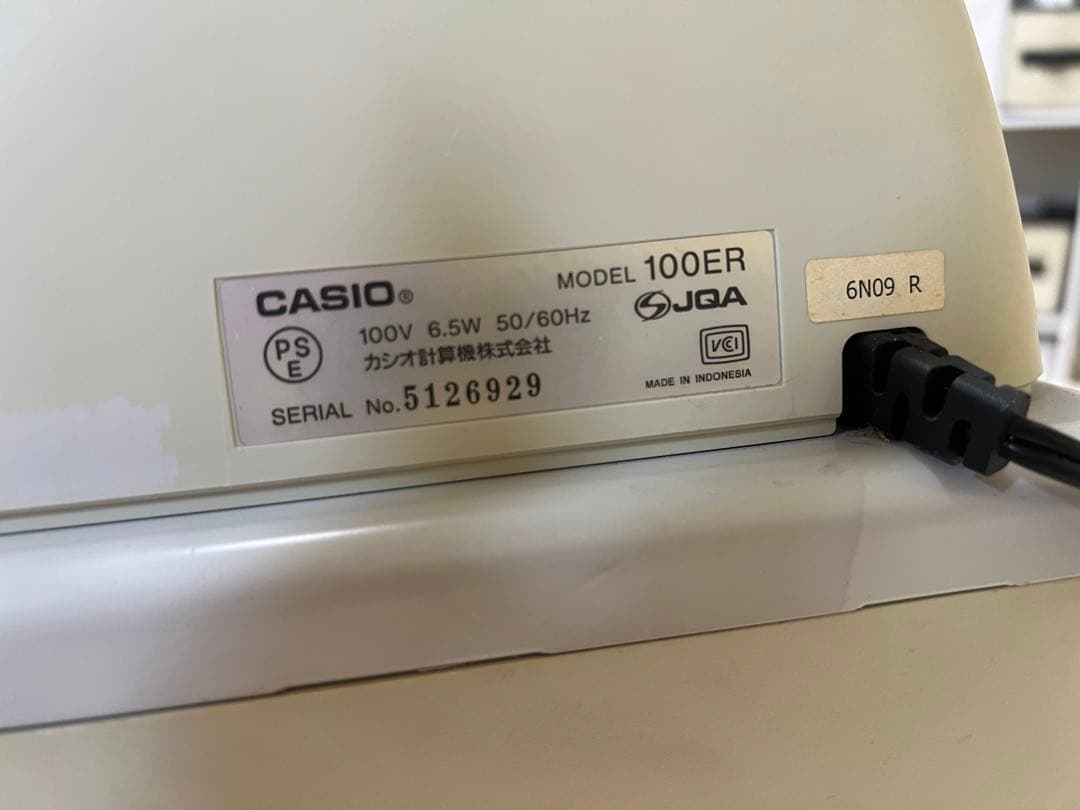 CASIO 100ER レジ機　レジスター